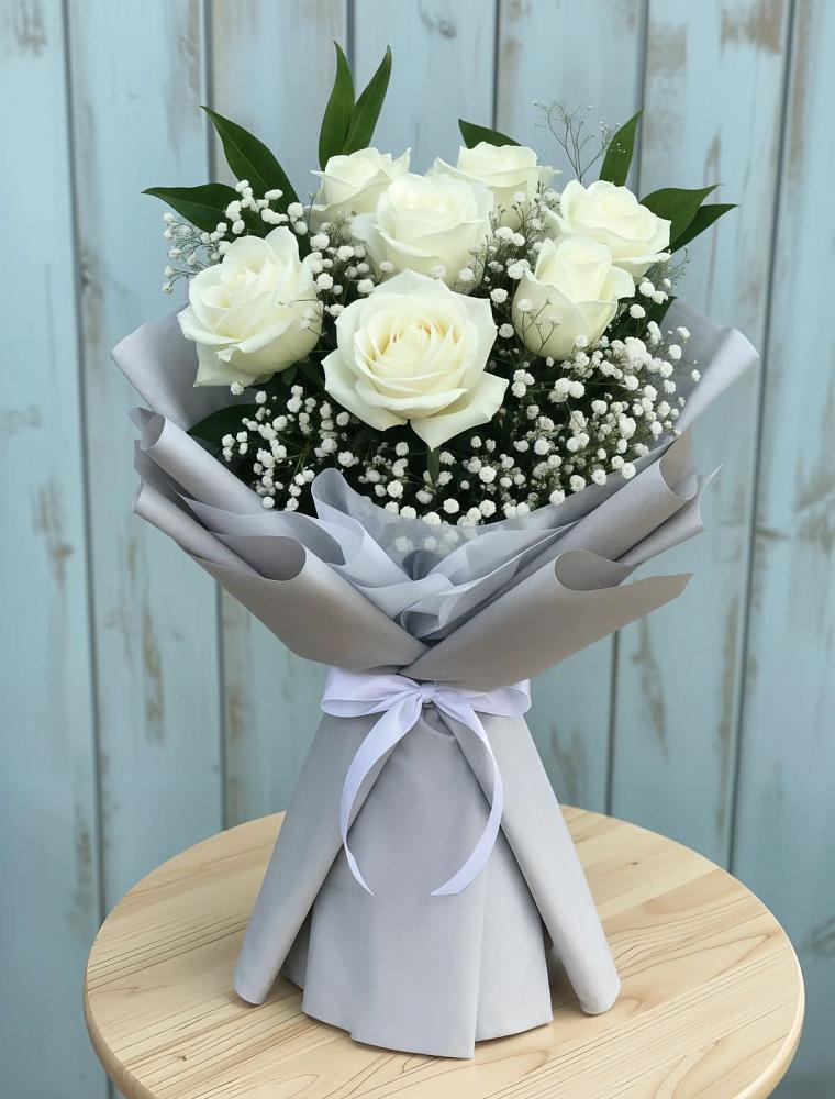 Букет цветов из: Розы в Верхнеднепровском