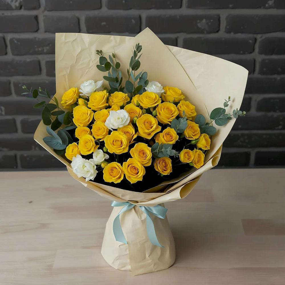 Букет цветов из: Розы в Верхнеднепровском