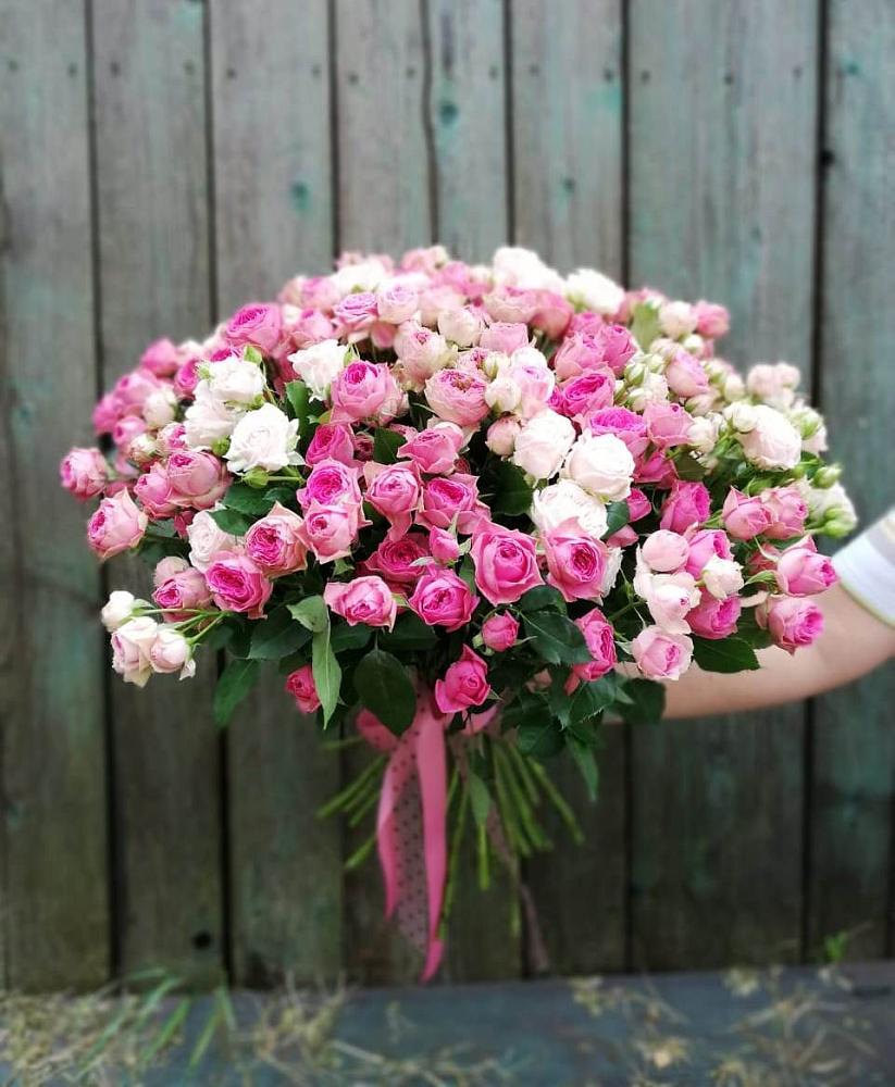 Букет Розовые кустовые розы Натали и Лав Лидия в Верхнеднепровском