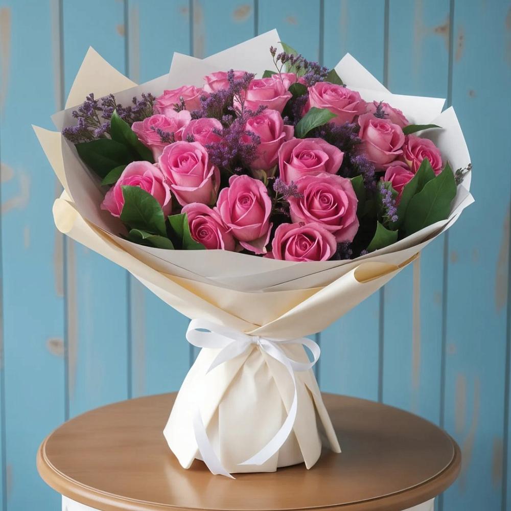 Букет цветов из: Розы в Верхнеднепровском