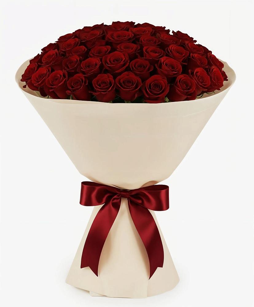 Букет 101 Бордовая роза Блэк Бакарра в Верхнеднепровском