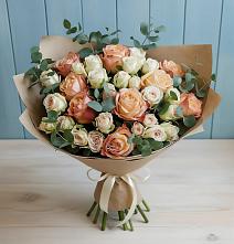 Букет цветов из:  Альстромерии и Розы в Верхнеднепровском