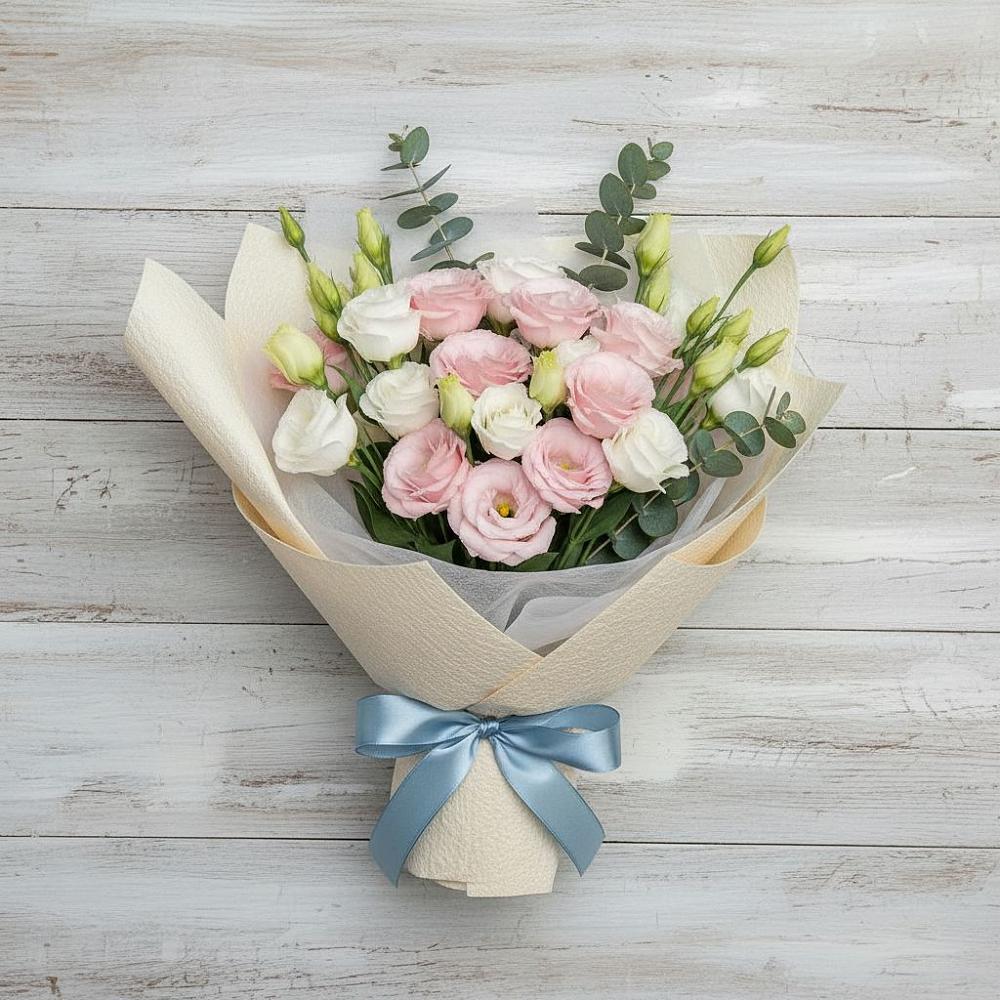 Букет цветов из: Лизиантусы в Верхнеднепровском